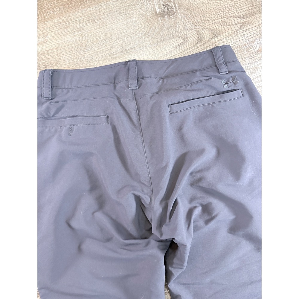 Under Armour Mens Match Play Golf Pants Black Straight Leg 34x30 Performance - Picture 4 of 9